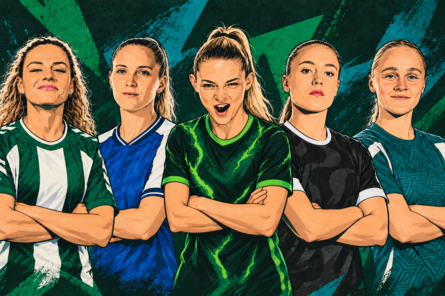 Abstrakte Graphic-Novel-Illustrationen von Jenny Hipp, Lisann Kaut, Julia Landenberger, Selina Vobian und Victoria Krug
